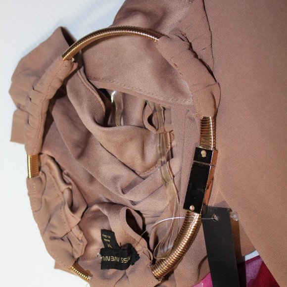 Miss Avenue Mocha V Neck Jumpsuit Medium NWT - Picture 11 of 13